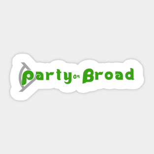 Party on Broad Podcast Sticker